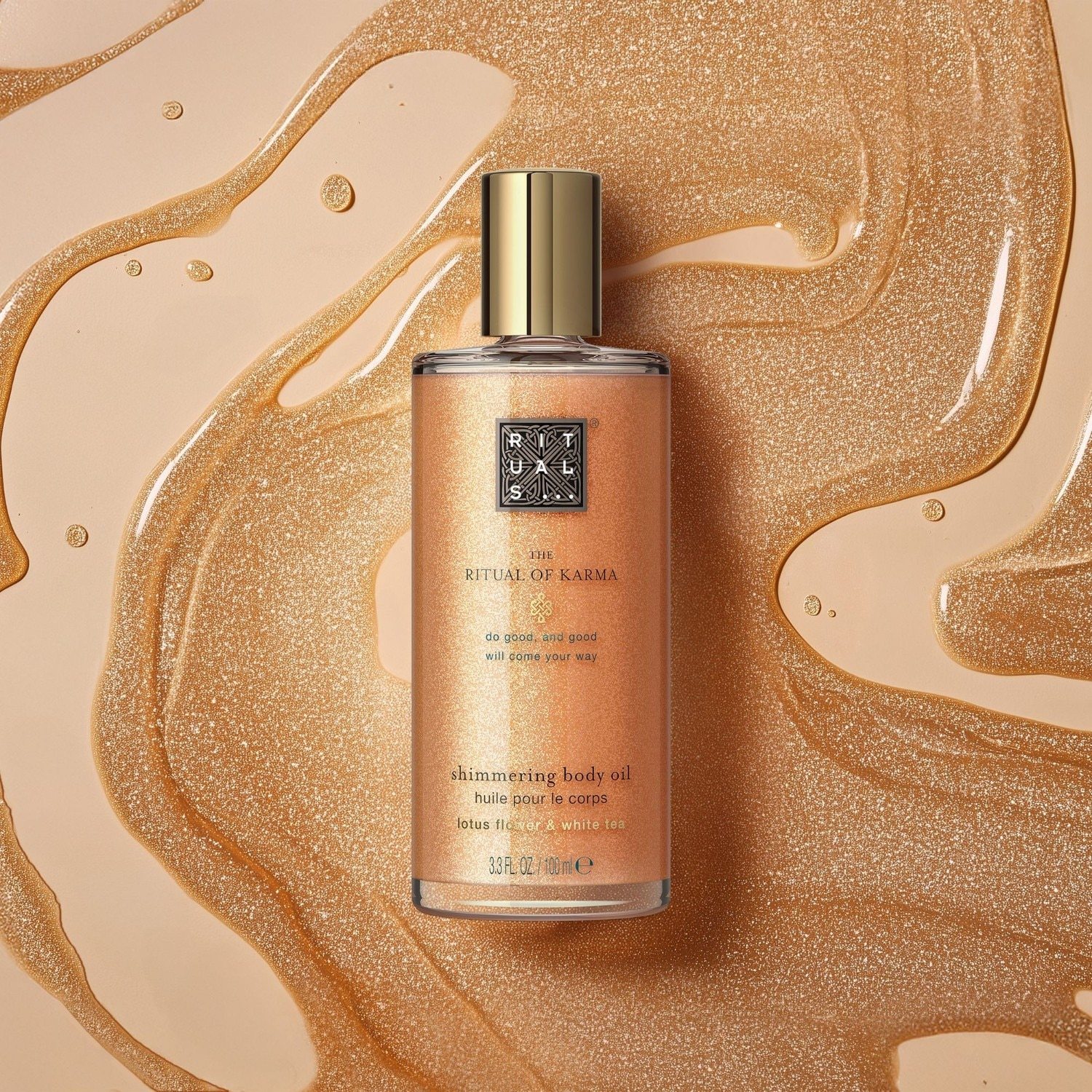 Rituals ulje za tijelo „Ritual karme“ svjetlucavo ulje za tijelo – 100 ml
