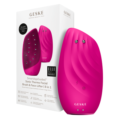 Geske 8-in-1 kasvojenpuhdistusharja, magenta, 1 kpl.