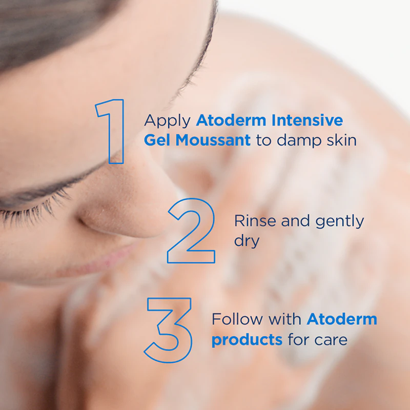 Bioderma Atoderm Intensive Gel Moussant, penivý výživný gél pre suchú a atopickú pokožku.