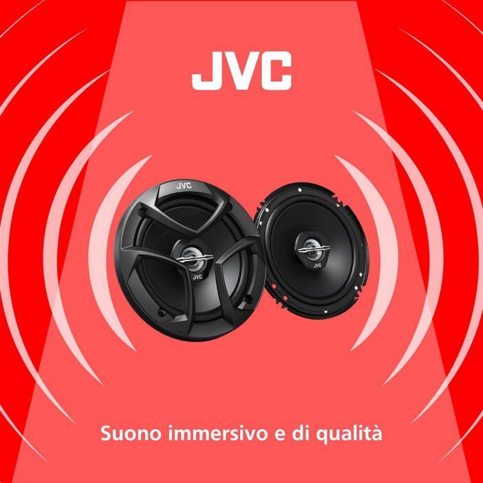 Altavoz coaxial de 2 vías - SVATV - CS-J620 - 6,5 pulgadas - 300 W de potencia máxima - 30 W de potencia RMS - Negro