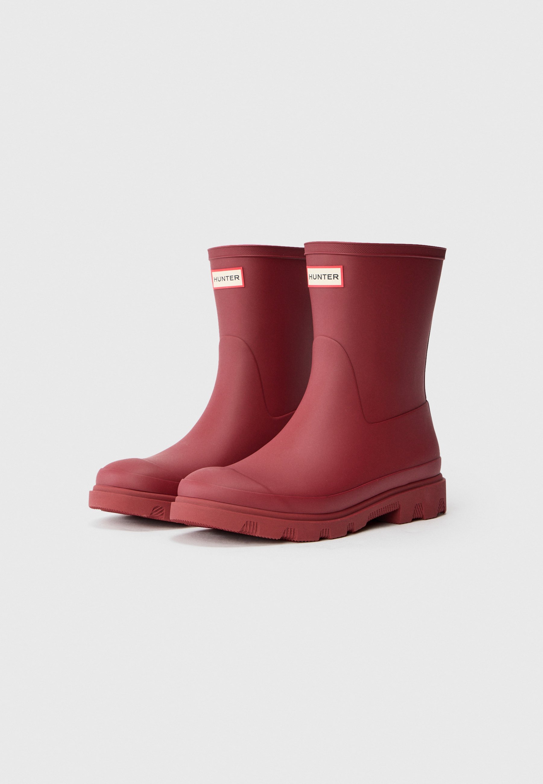 Hunter ORIGINAL DOWNPOUR SHORT UNISEX - Regenlaarzen - merlot
