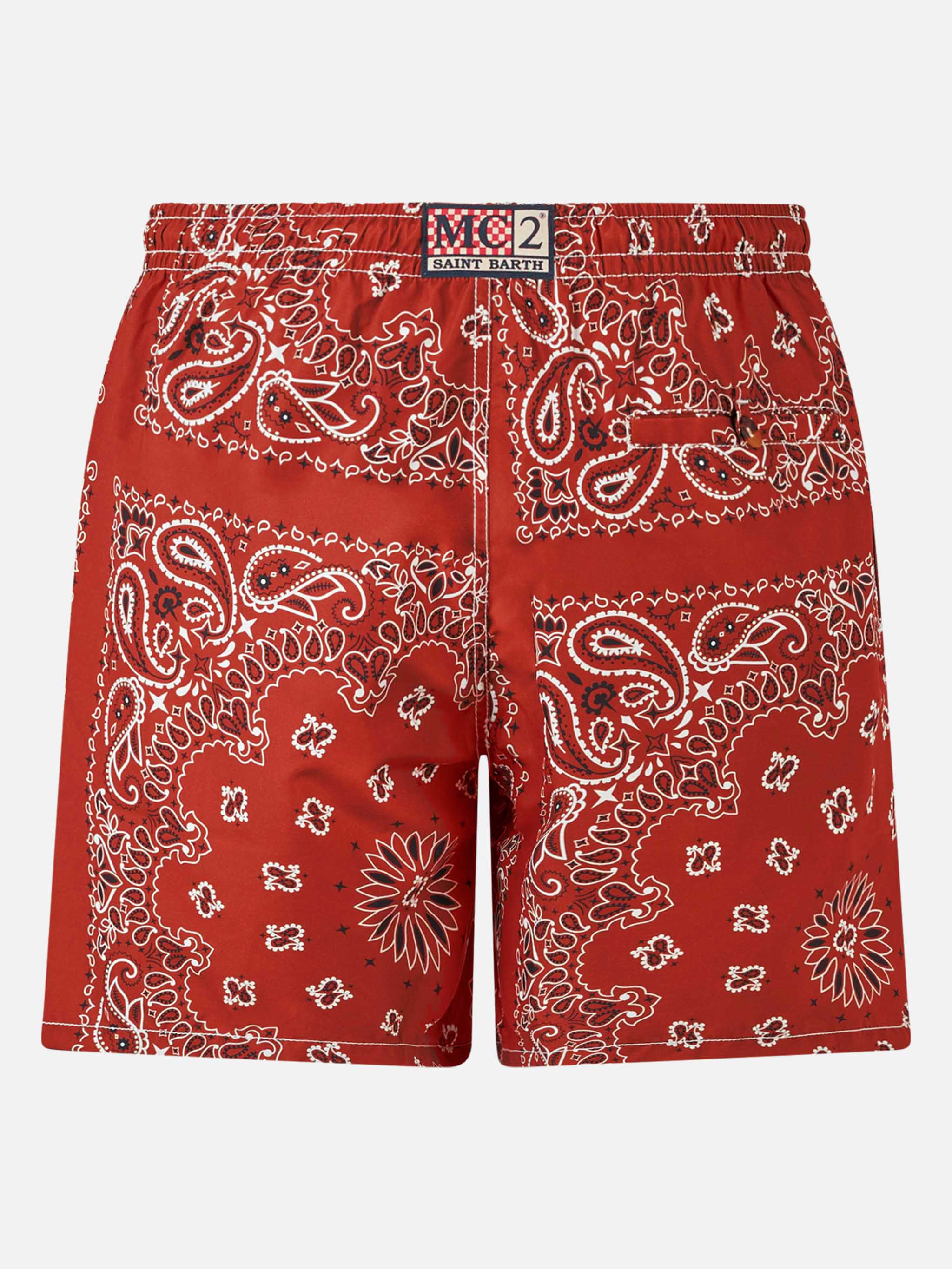 Zwempak voor heren met bandana-print