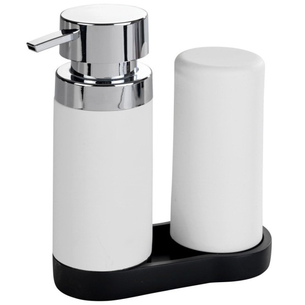 Dozownik z pompką do mydła, zestaw 2w1 - 250 ml, WENKO