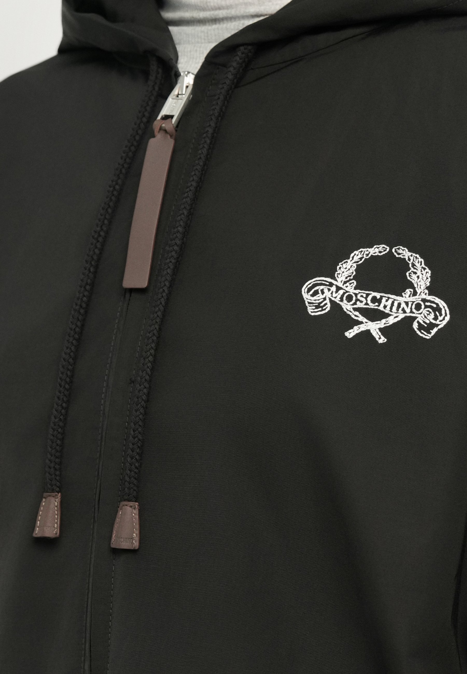 GIACCA LUNGA IN CLOTH MOSCHINO - Giacca estiva - nera