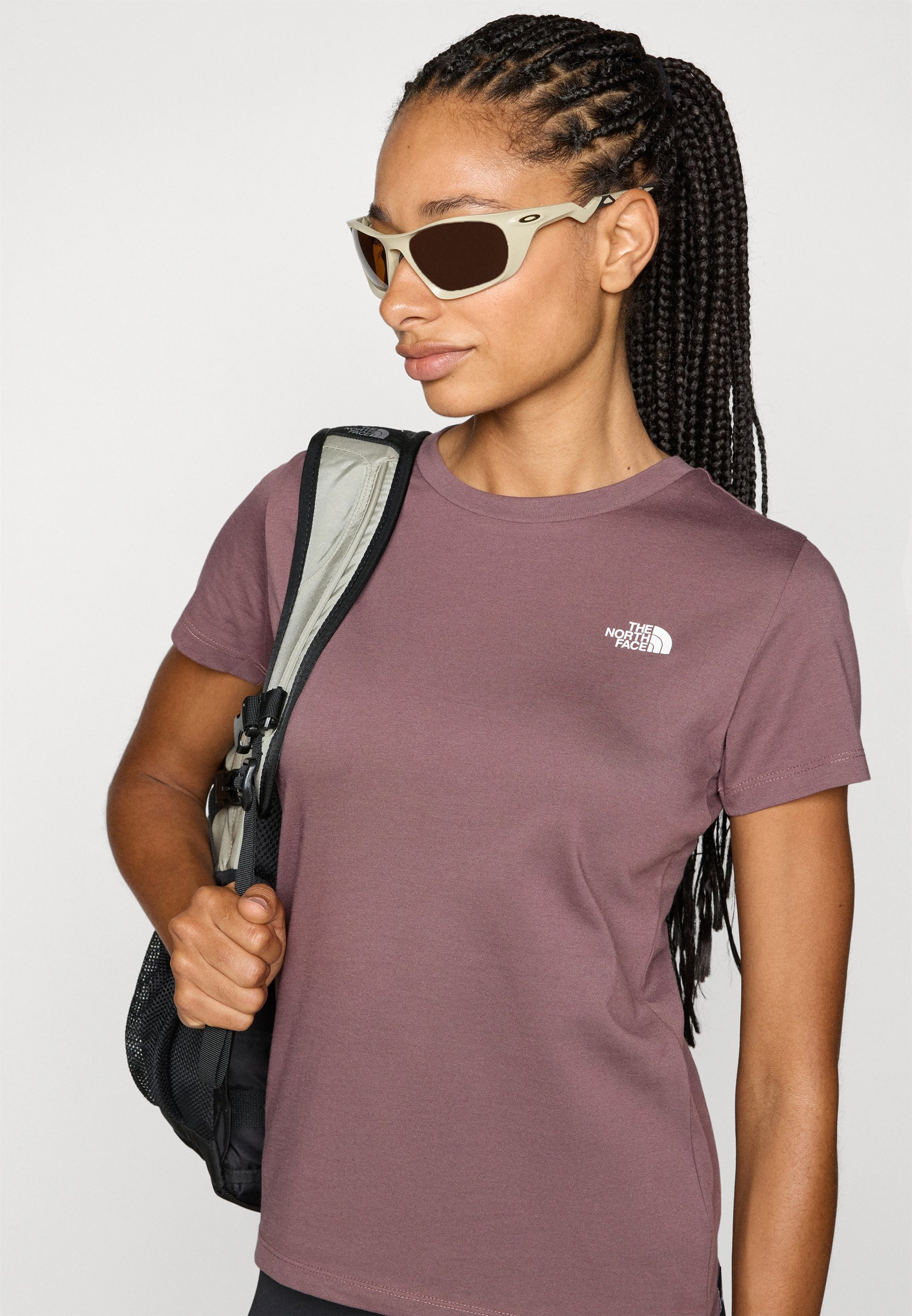 The North Face W SS SD SLIM TEE - T-paita - tawny quartz