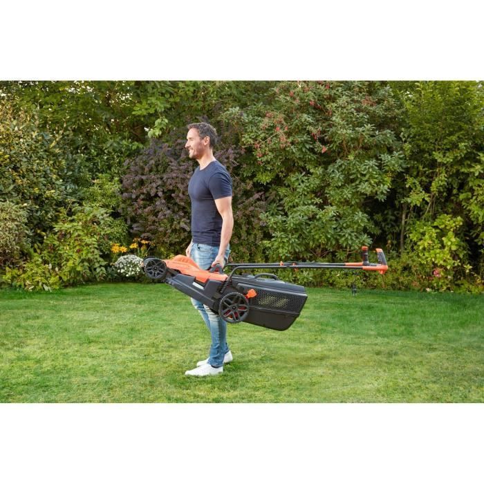 Tondeuse électrique filaire - BLACK+DECKER - BEMW481BH-QS - 1800W - 42cm de coupe