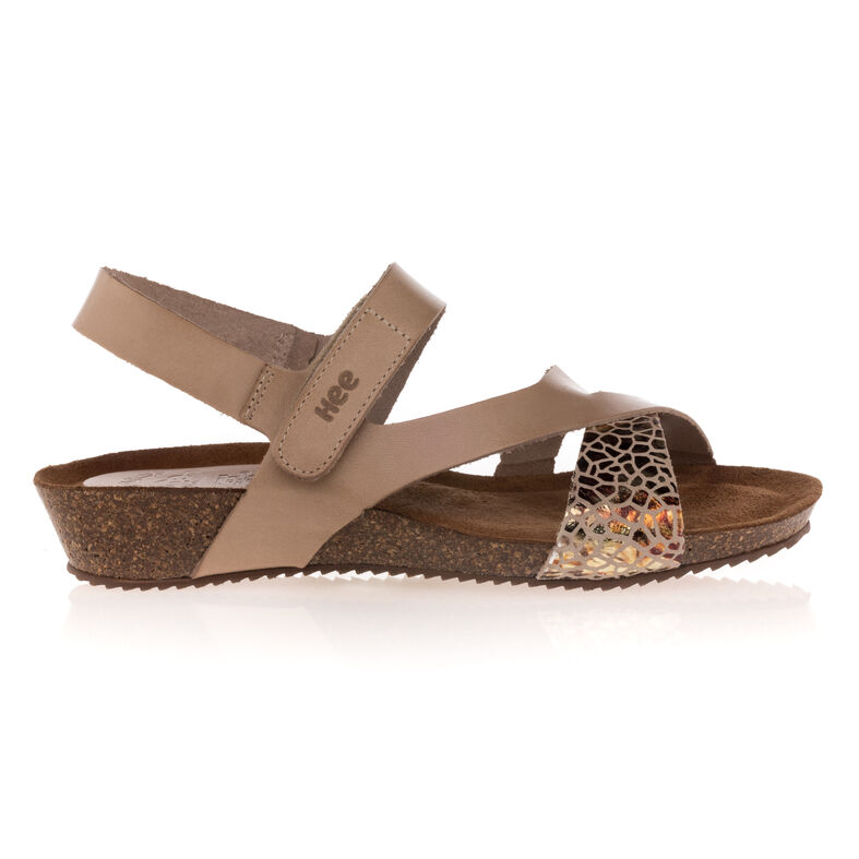 Brune sandaler / sko med åpen tå til dame