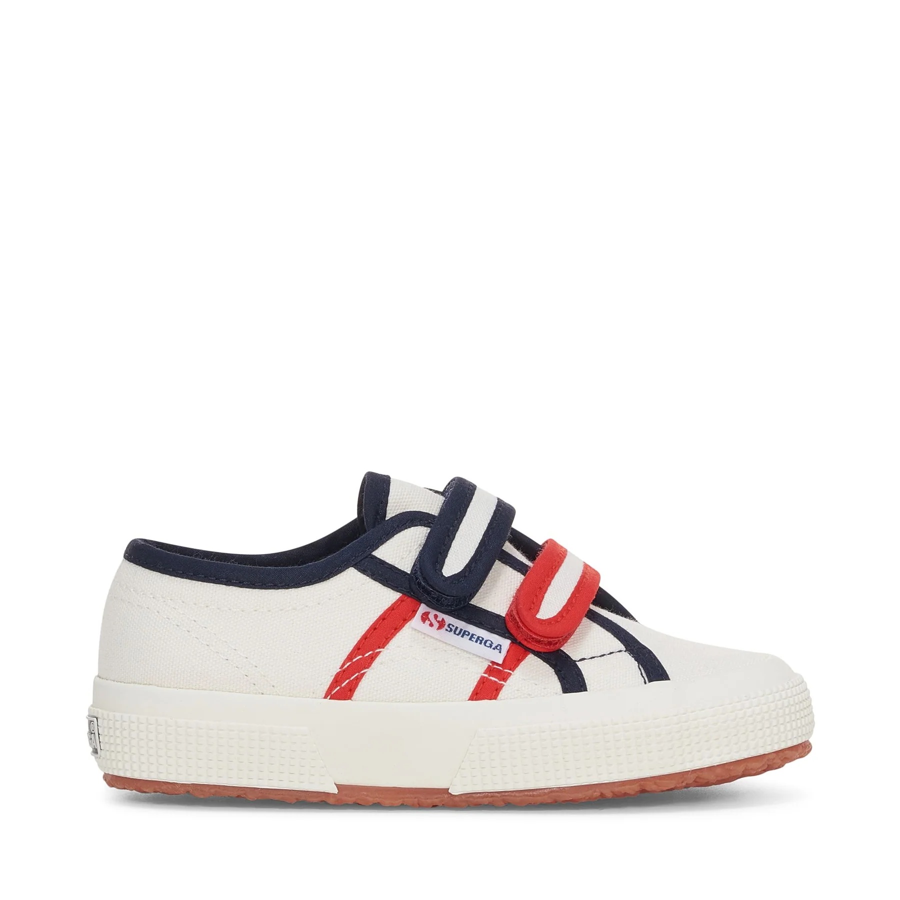 2750 KIDS STRAPS COLORBLOCKING-WHITE AVORIO-BLUE NAVY-RED