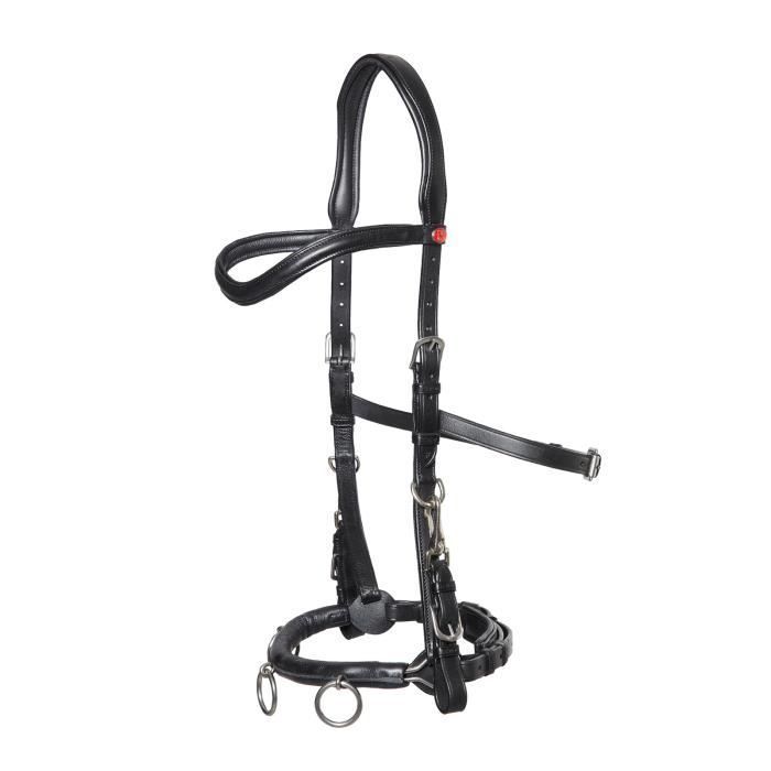 Kieffer Ultrasoft® cavesson for lungeing - black - Cob - Adult - Men's - Equestrian