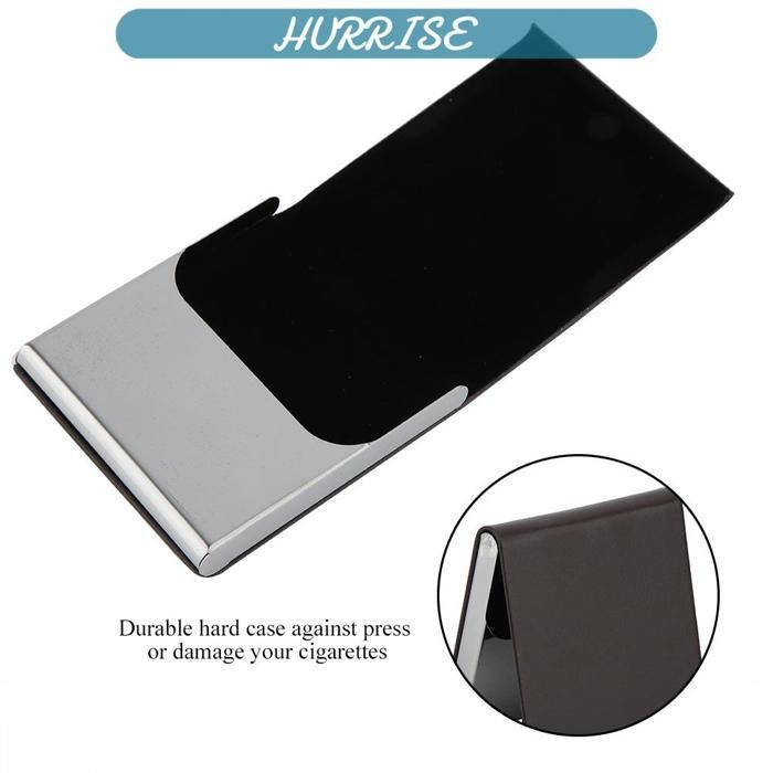 Sonew Accessoires pour fumeurs Hold 10 Cigarettes PU Leather Nice Gift Smoker Cigar Case (Black) meuble boite Noir Café