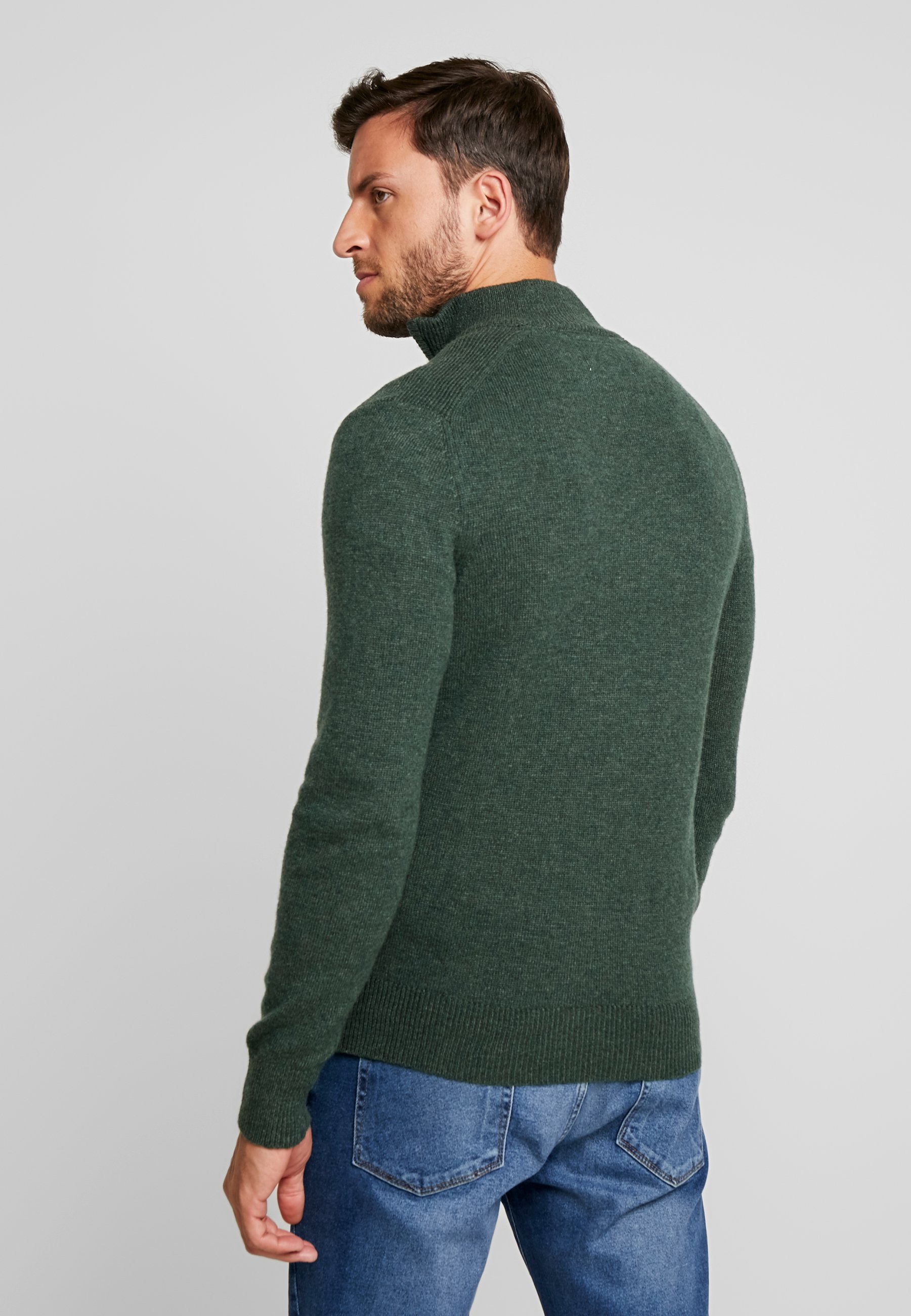 Pull Pier One - vert foncé moucheté