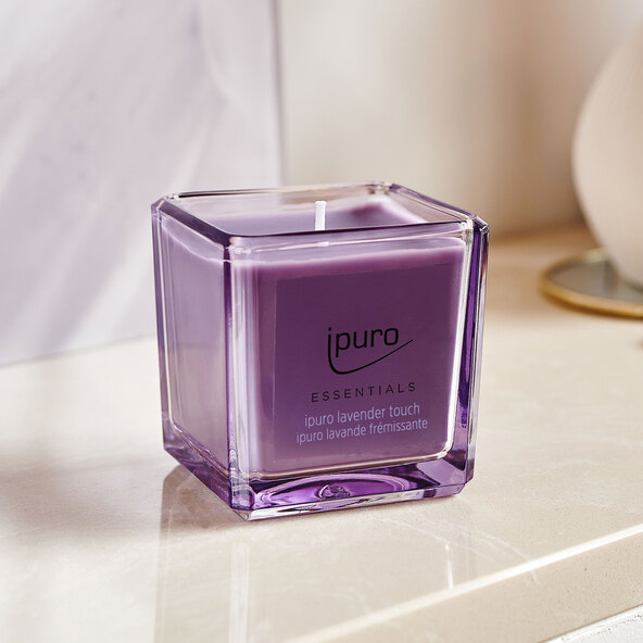 Scented candle ESSENTIALS lavender touch, set of 6