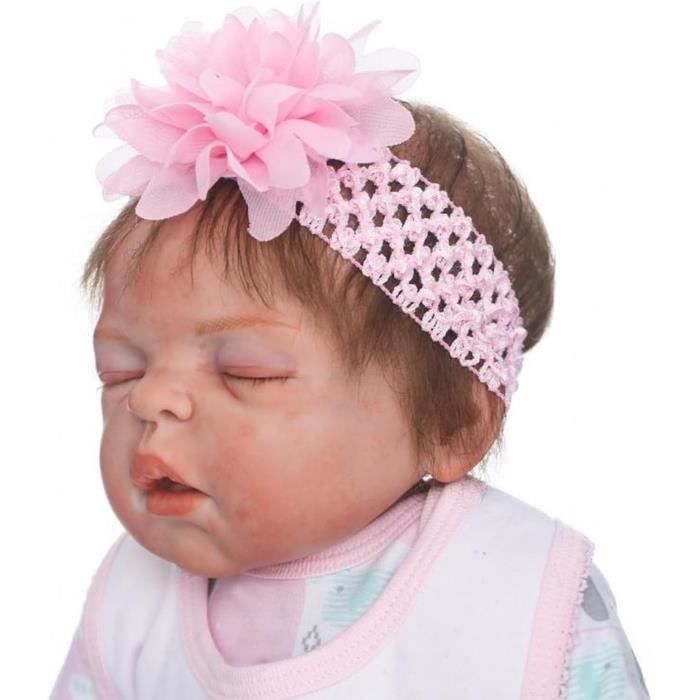Bambola Reborn - CHICHENG - 57 cm - Silicone morbido - Occhi chiusi - Giocattolo per bambina