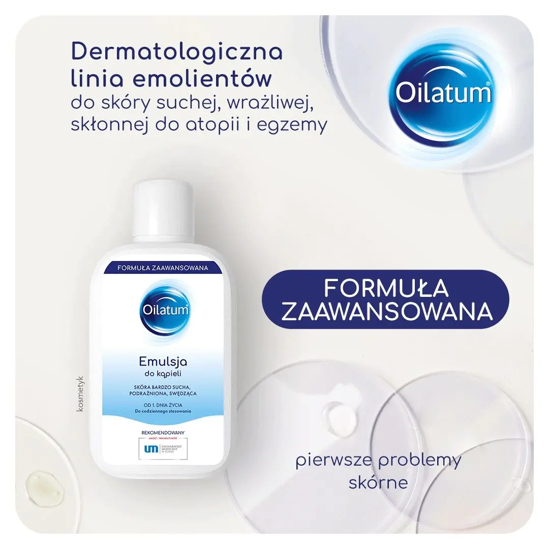 Oilatum Formuła Zaawansowana Emulsja do kąpieli 400ml