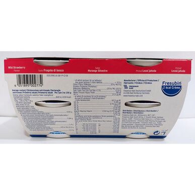 Fresubin 2 kcal Metsämansikkakerma 4 x 125 g