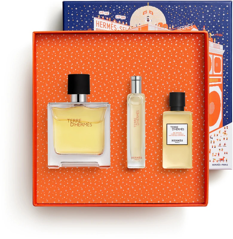 HERMÈS Terre d'Hermès Parfum Set поклон сет за мушкарце