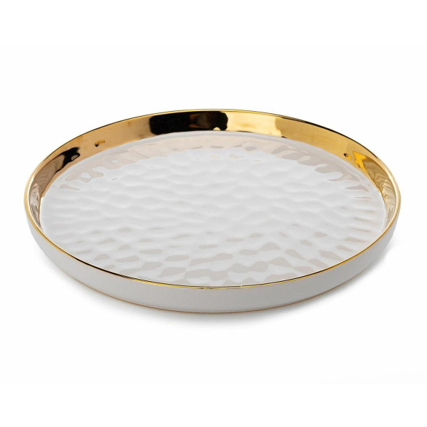 Okrągła taca dekoracyjna Lija White 26cm