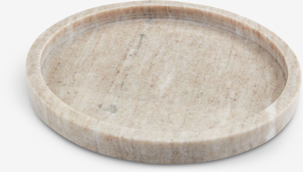 VALDEMAR ukrasni poslužavnik Ø25cm mramorni