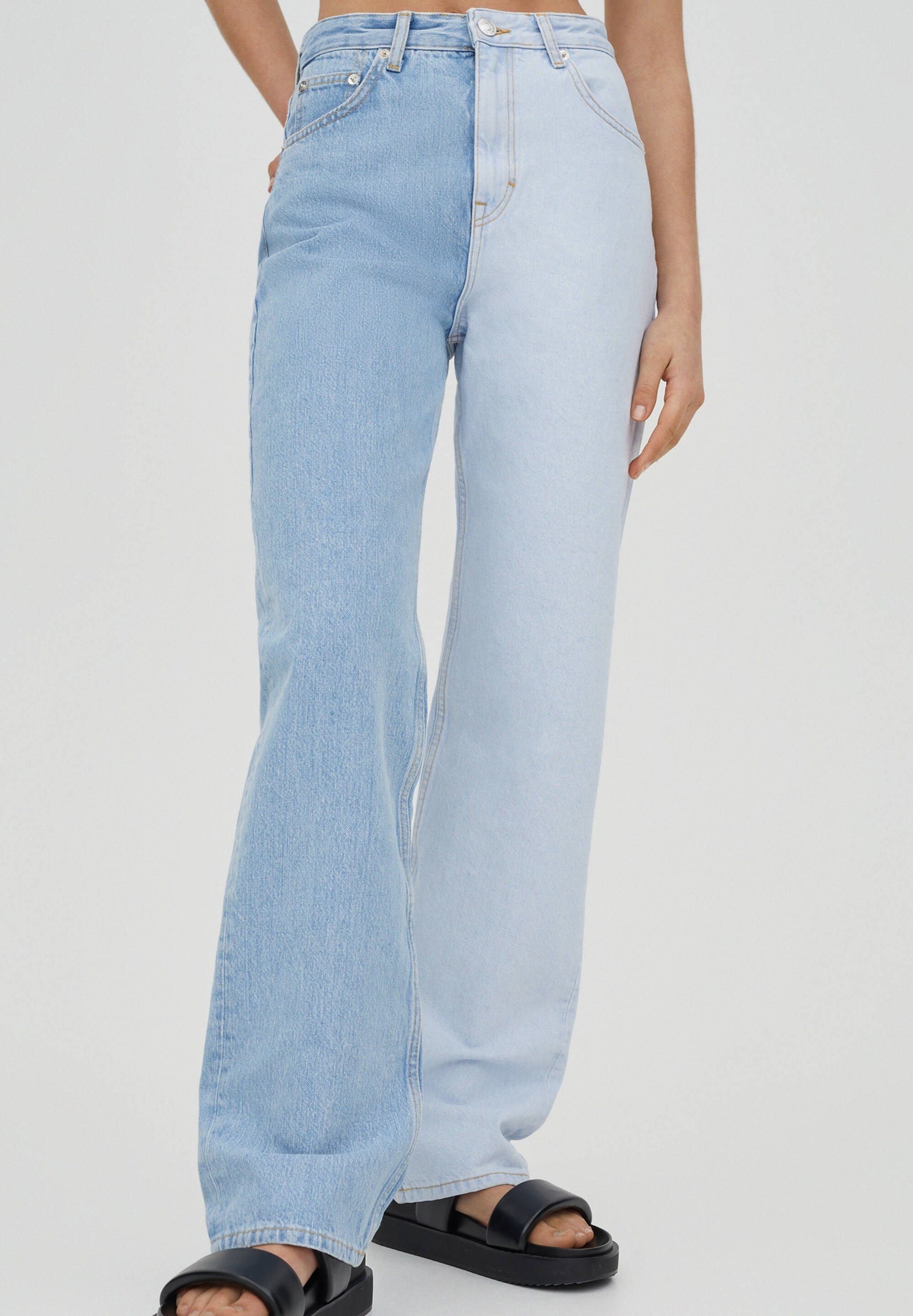 Jean droit PULL&BEAR - bleu