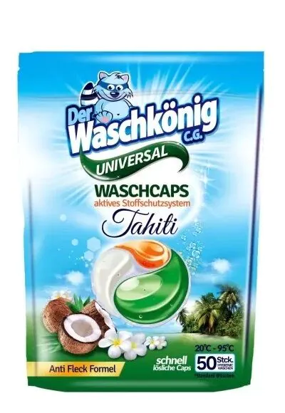 Der Waschkonig C.G. Kapsułki do Prania 3-Komorowe Tahiti Universal