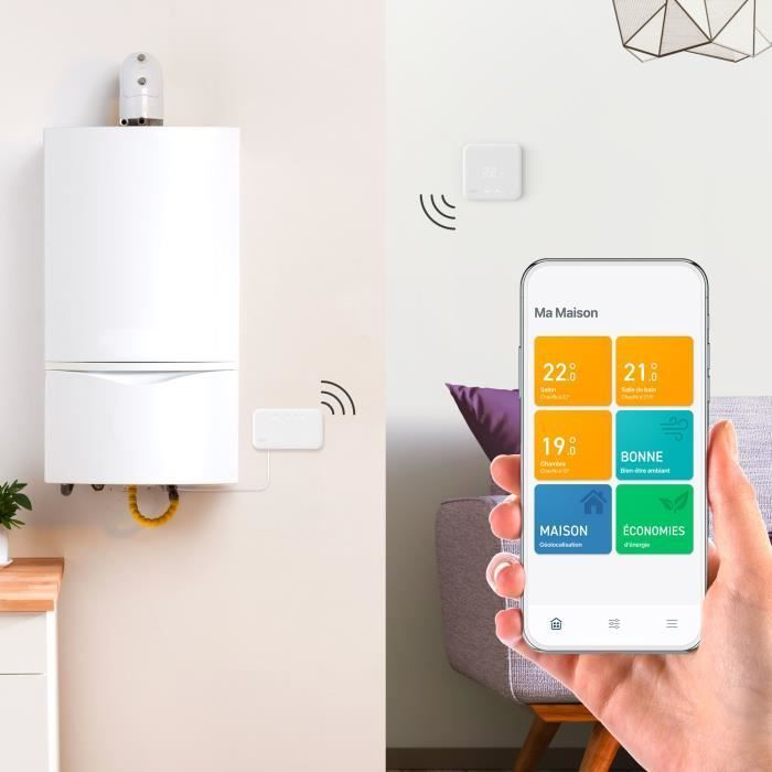Thermostat connecté Tado Thermostat connecte et Intelligent Sans fil Kit de demarrage V3+