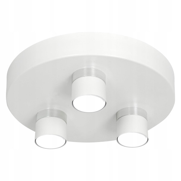 Lampa  sufitowa okrągły plafon Ewilight OMEGA na kole 3xGU10
