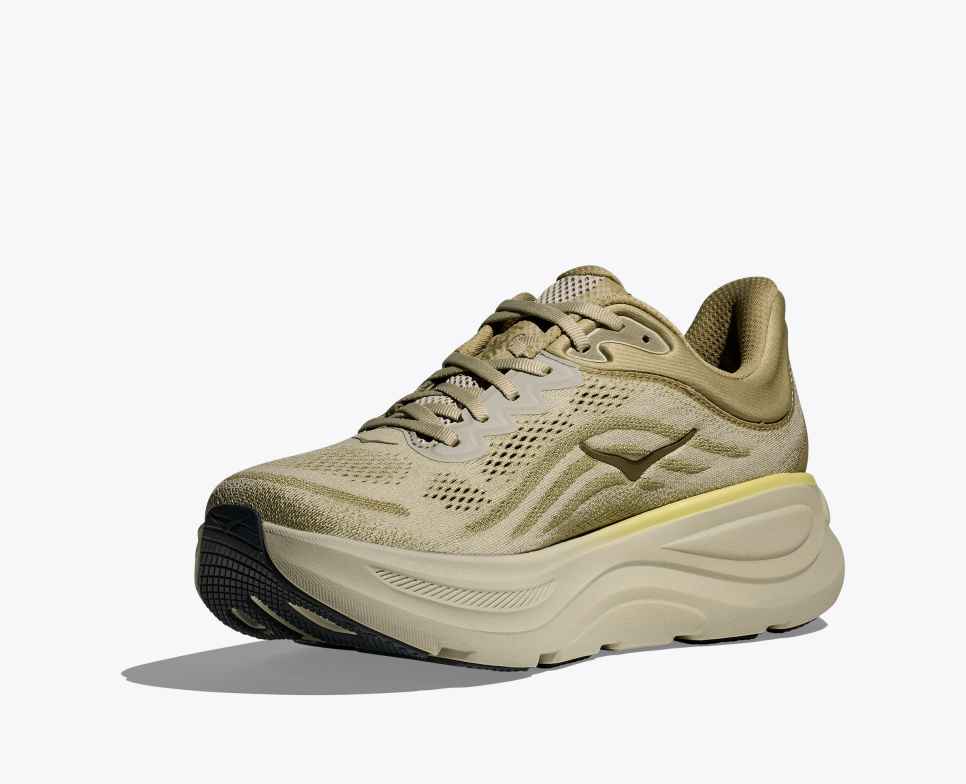 HOKA Bondi 9 Grassland / Oyster Mushroom