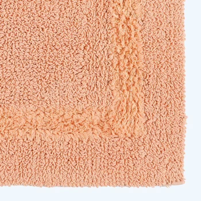 Cotton bath mat, 50 x 80 cm - Peach