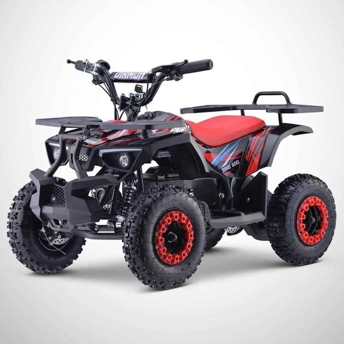 Elektrischer Kinder-Taschenroller Quad 800W / BISON 800 / 2025 Edition / Rot