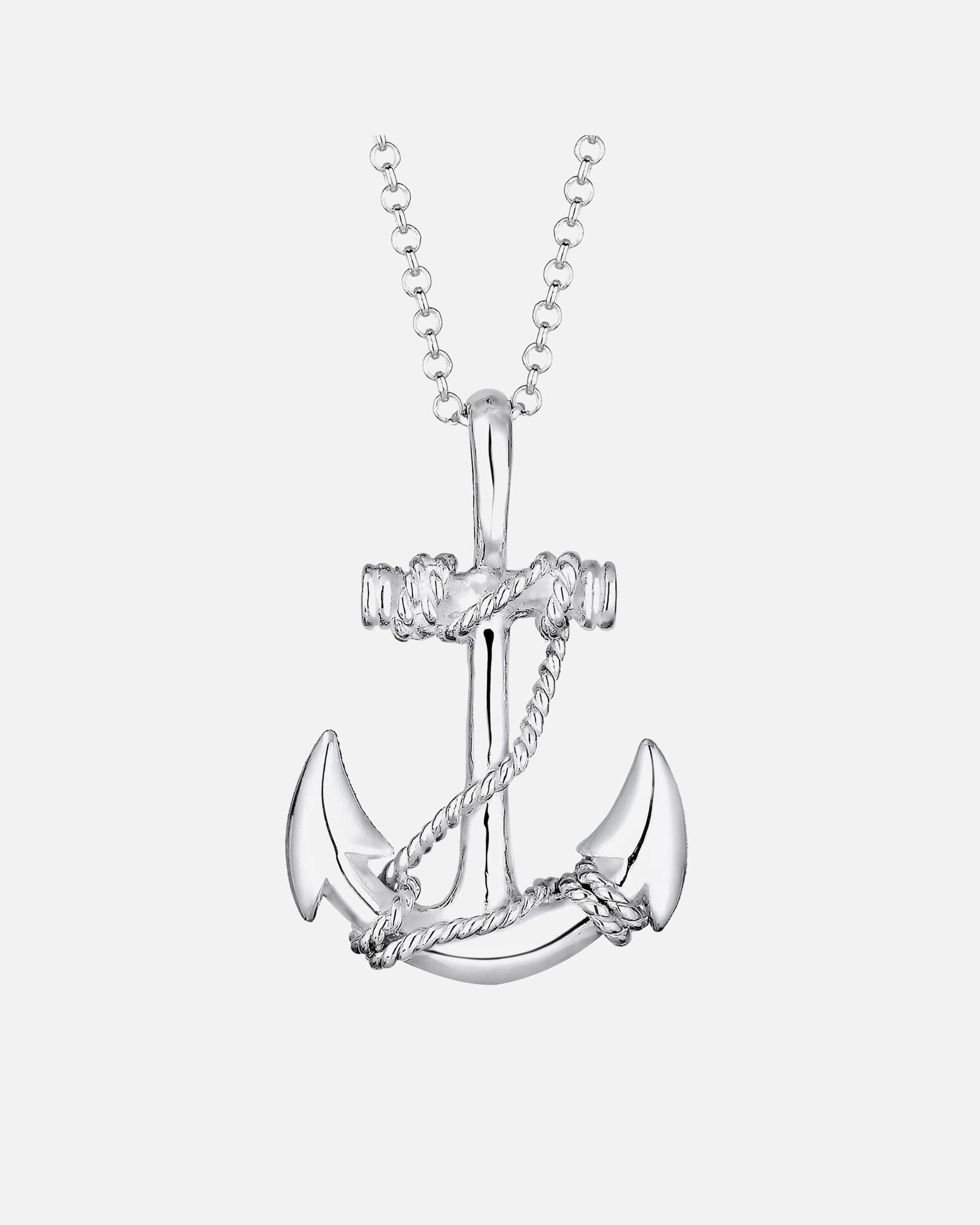 KUZZOI D'Ancrage Collier Homme (925/1000) Argent