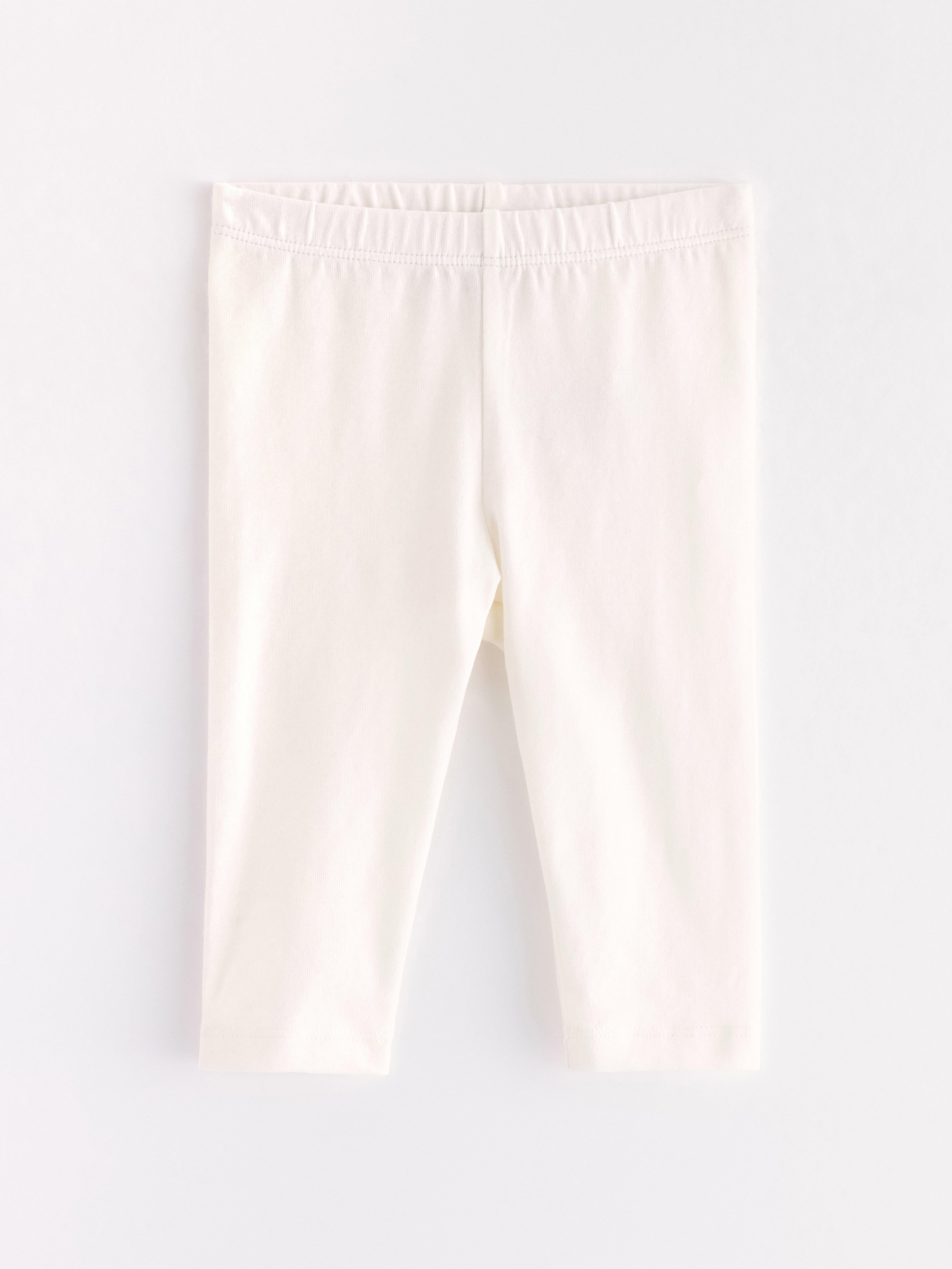 Leggings blanc cassé