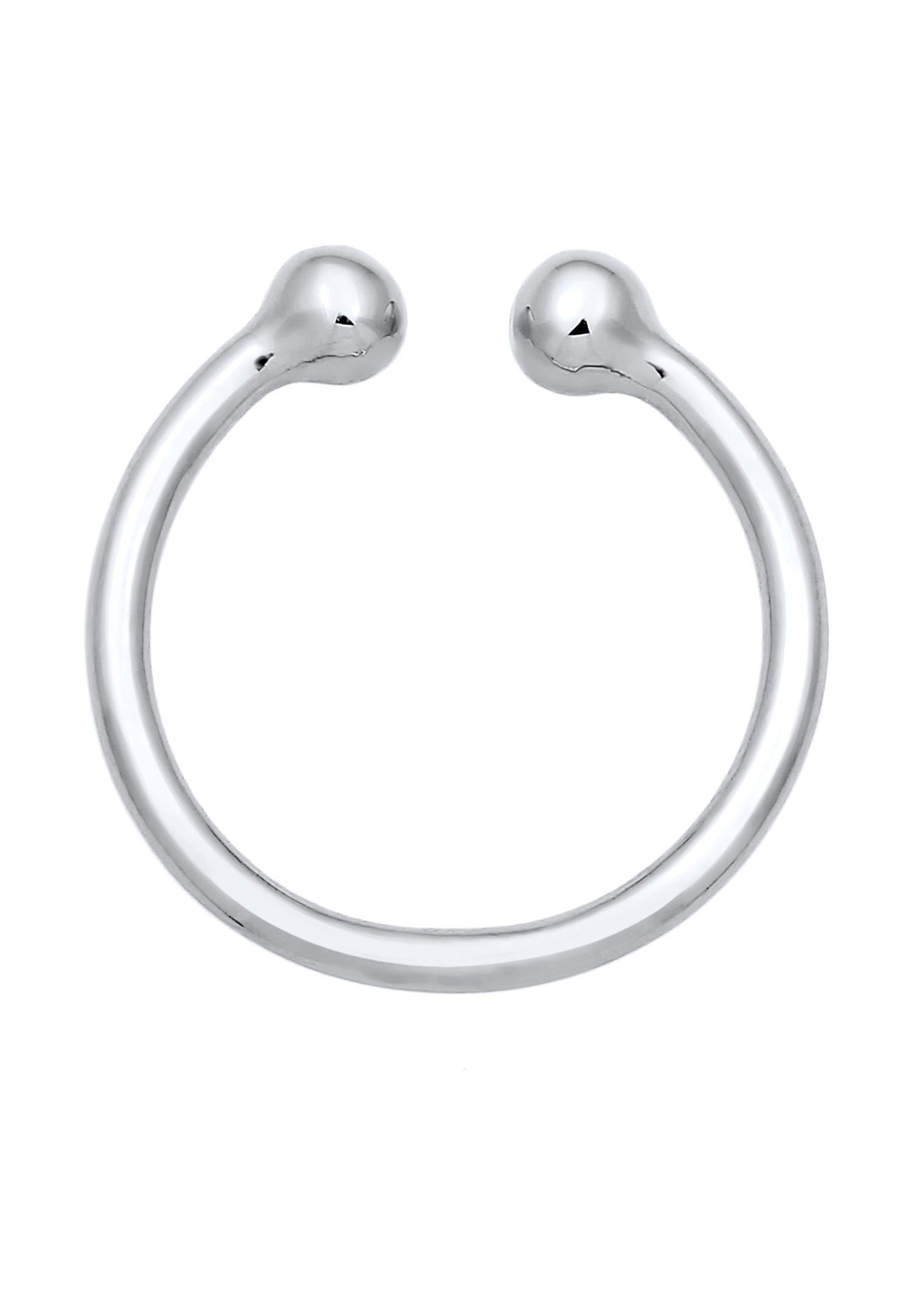 Elli Balle Ouvert Minimal Bague Femme - Argent (925/1000)