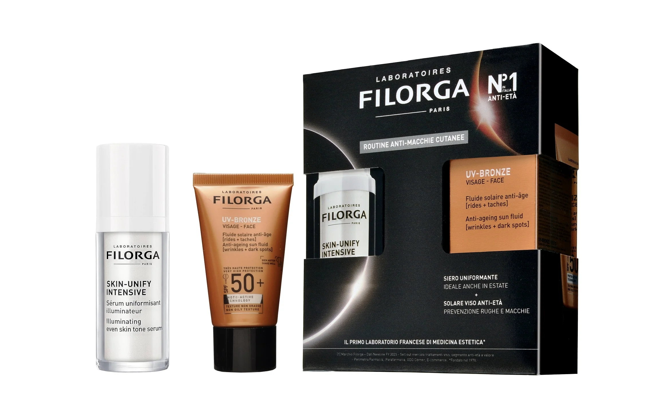 Suncare Cofanetto Skin-Unify Intensive + UV Bronze Face SPF50+ - Cofanetto Solare, Coffret Solare, Cofanetto Antimacchie