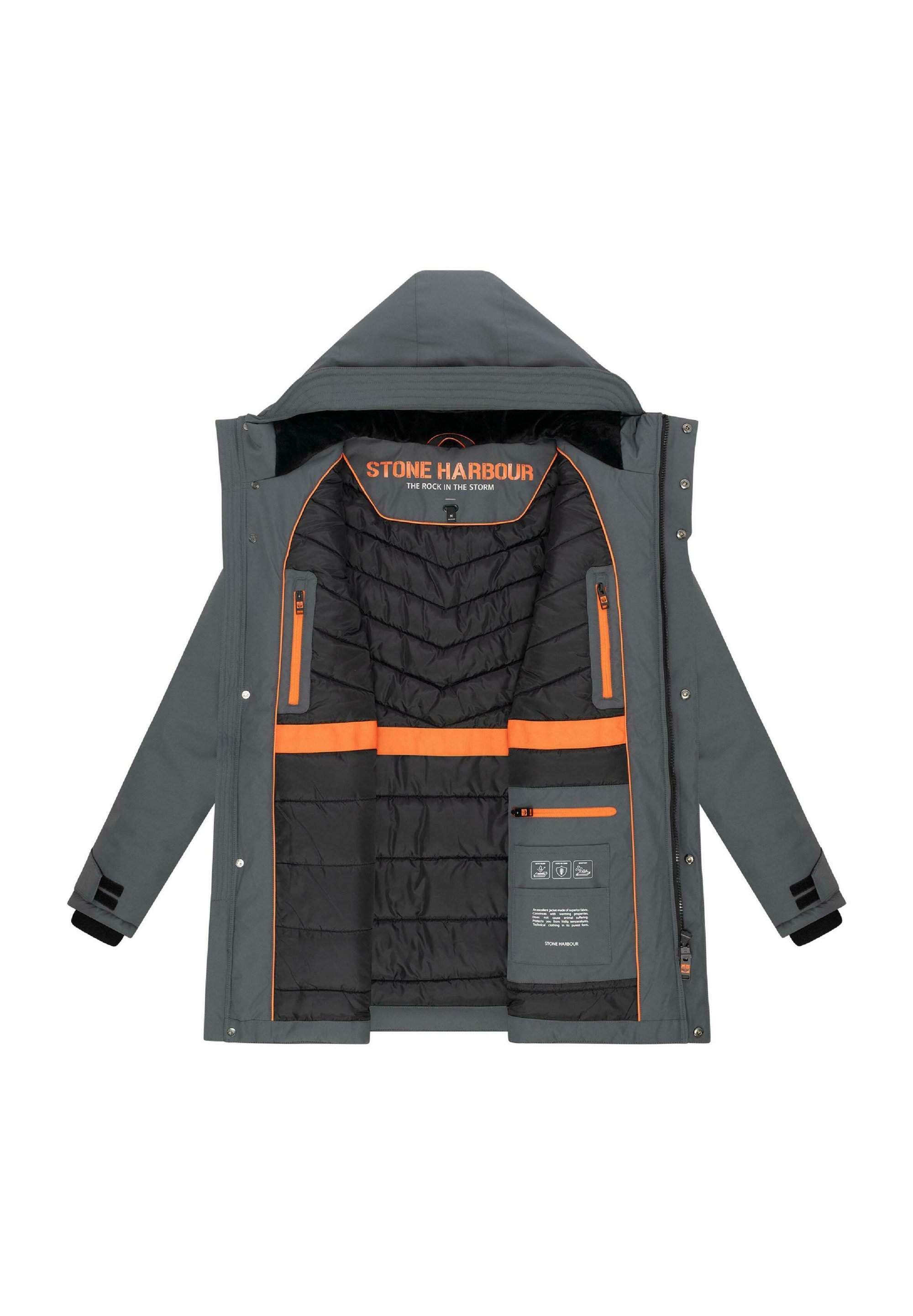 STONE HARBOUR Parka - donkergrijs