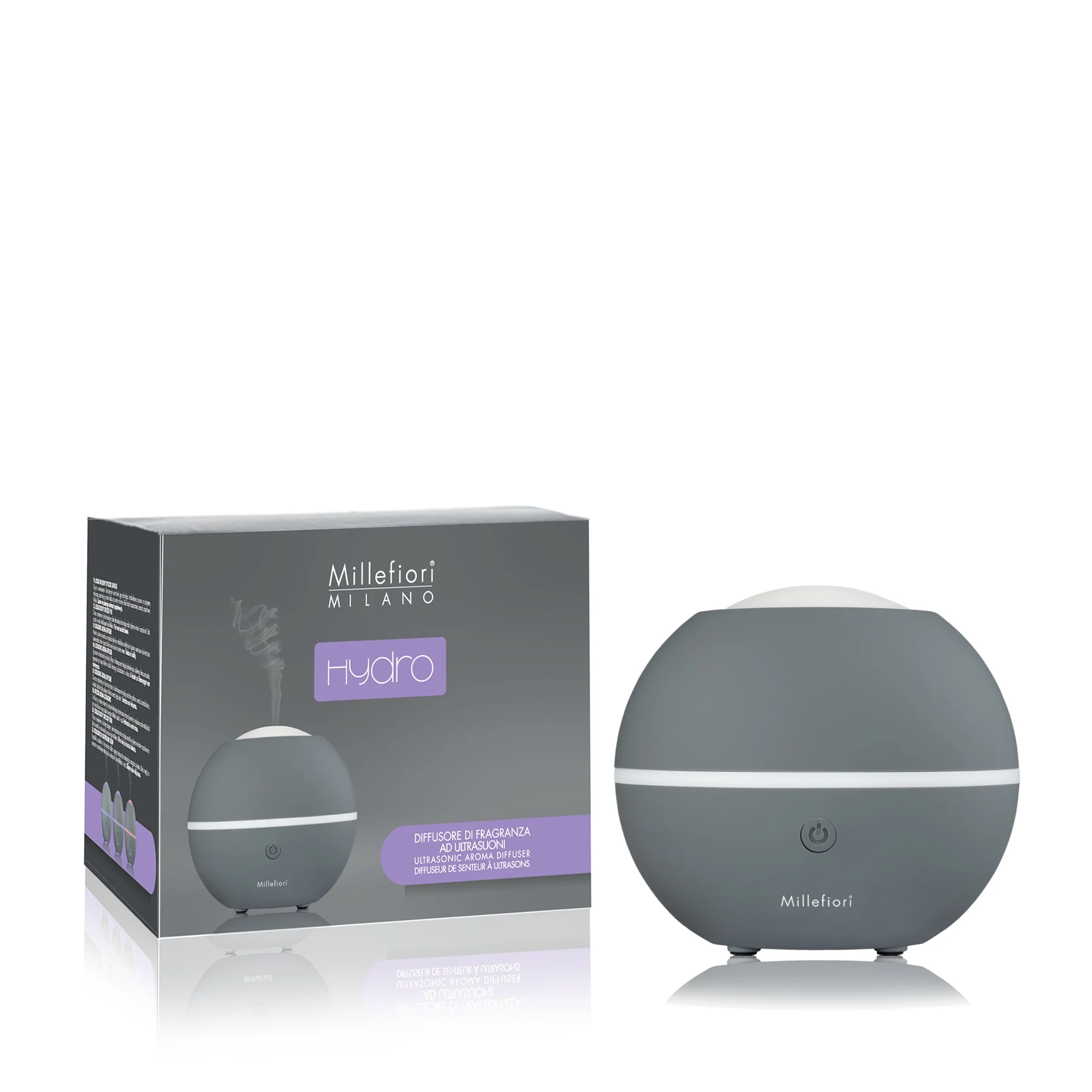 Hydro Diffusore ad Ultrasuoni Sfera Grigio - Diffusore di Profumo