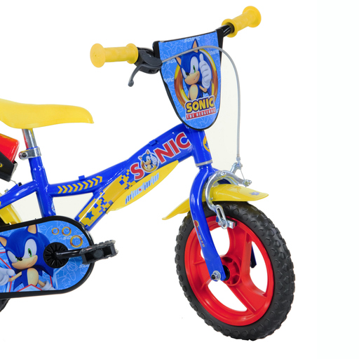 Bicicleta infantil Sonic Blue de 12 polegadas, para crianças de 3 a 5 anos.