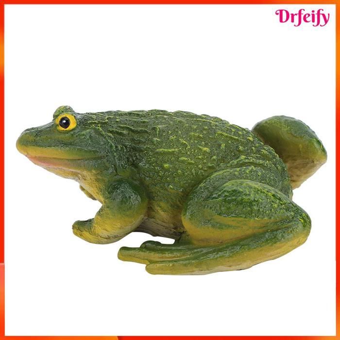 Gartendekoration - AKOZON - Niedlicher Frosch - Kunstharz - 11 x 4,5 cm - Für drinnen und draußen