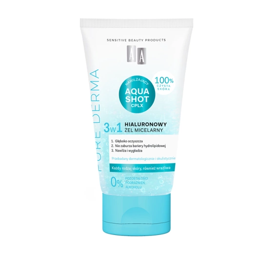 AA Pure Derma hialuronowy żel micelarny 3w1 150 ml