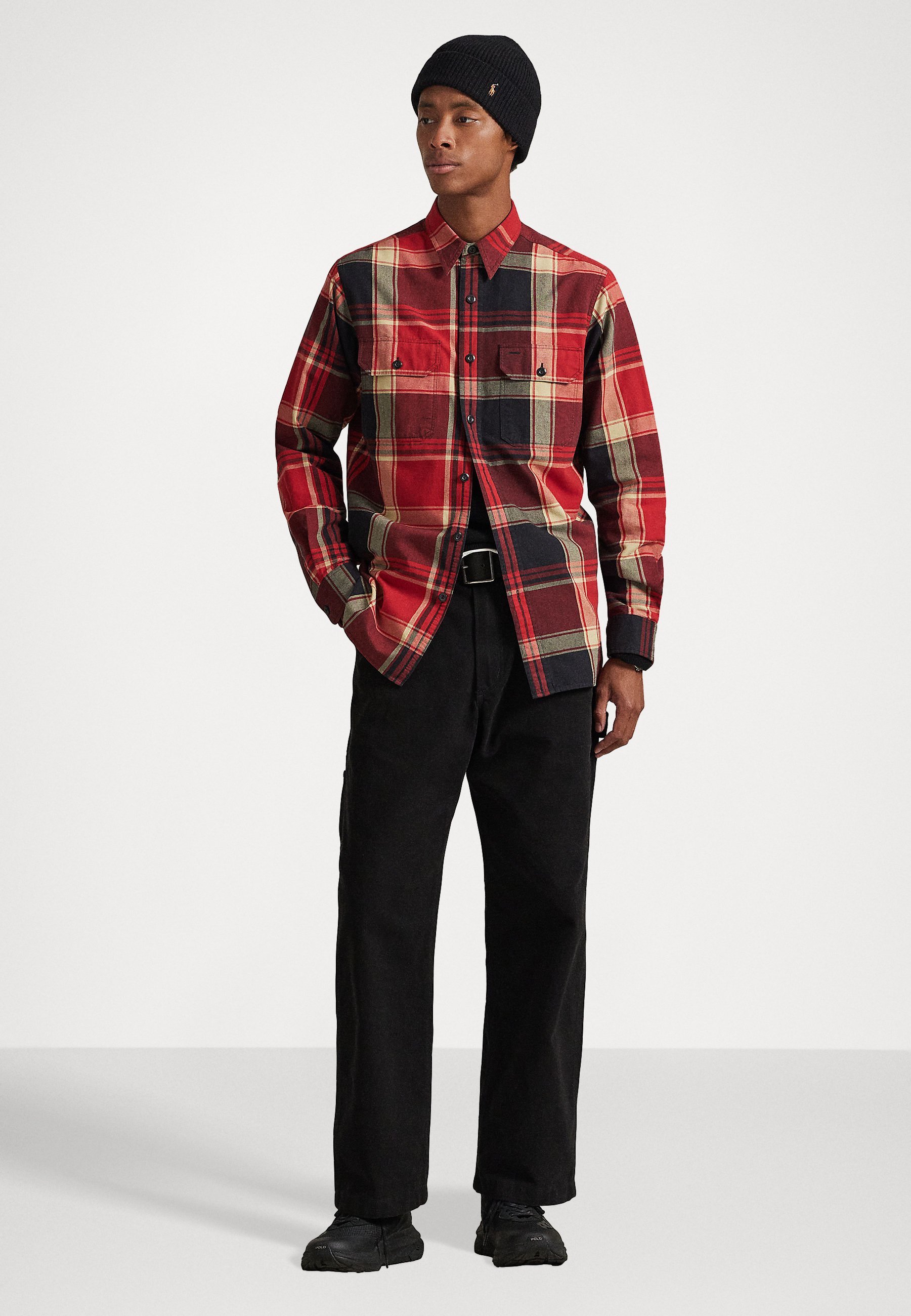 Polo Ralph Lauren Classic Fit geruite Oxford werkhemd - Shirt - 6993 rood zwart multi