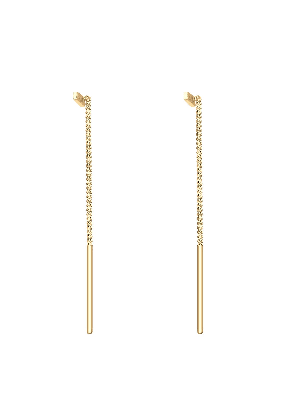 Elli Femmes Pendentif d'oreilles Pull-Through Bâton Géo Tendance en Argent Sterling 925