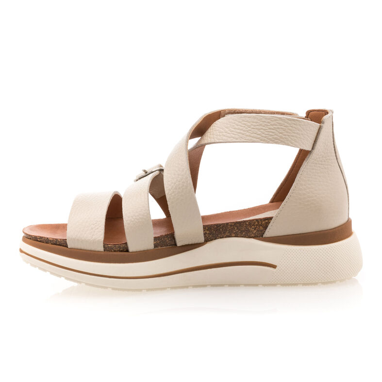 Beige sandaler / sko med åpen tå til dame