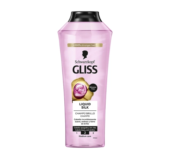 GLISS LIQUID SILK SHINE SHAMPOO SZAMPON DO WŁOSÓW MATOWYCH I ŁAMLIWYCH 400ML