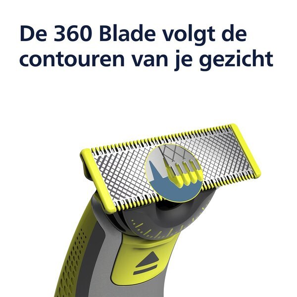 Philips OneBlade QP624/50 360 nadomestna rezila + komplet ohišja<br>2 kosa