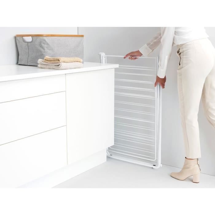 BRABANTIA - HangOn - Wasdroger - 25 m - Met wasrek - Wit