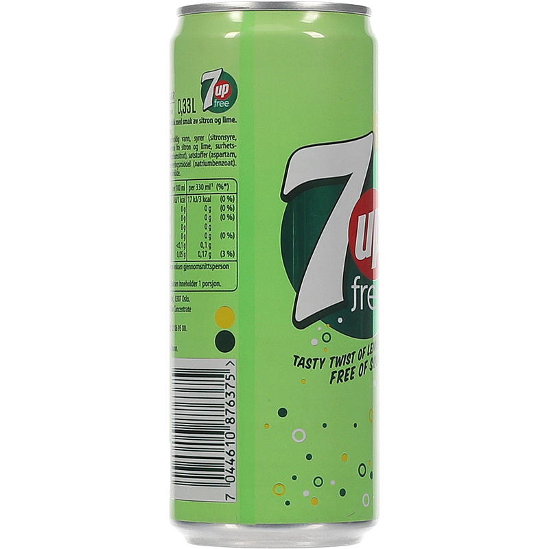 Lattina di Ringnes 7UP da 0,33 l