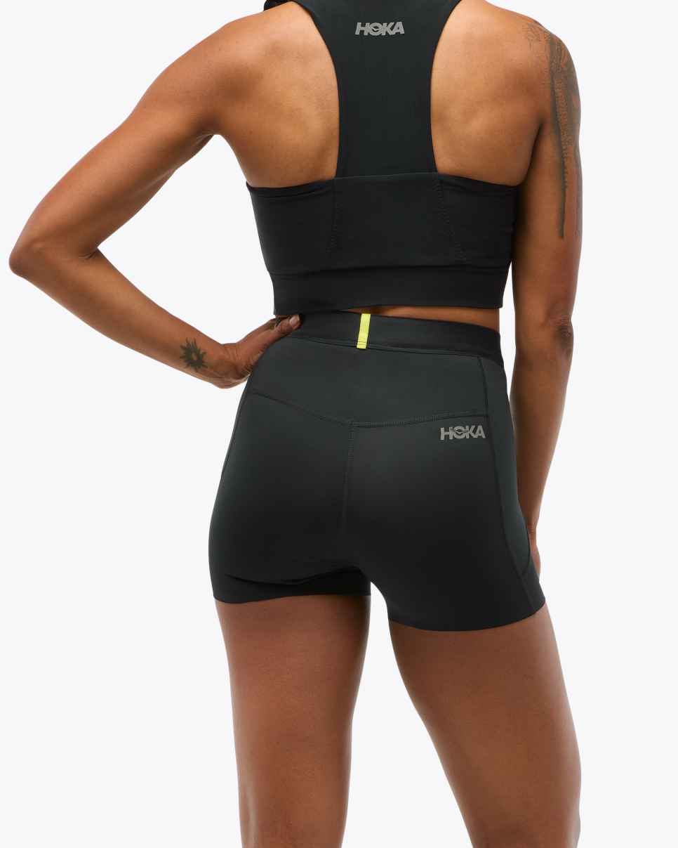 HOKA Novafly 3-tommers Knit Short Black