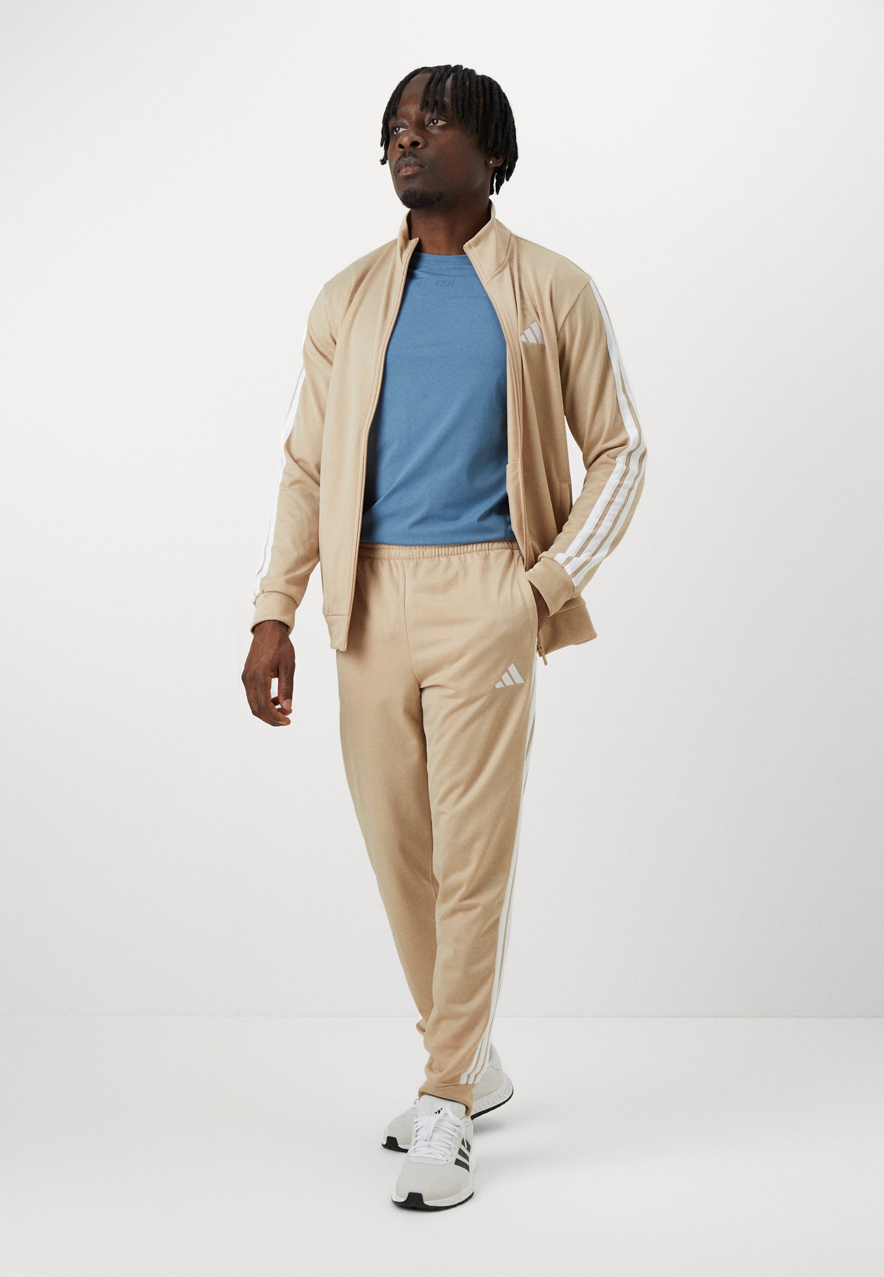 Completo sportivo adidas - Tuta - beige magico/bianco
