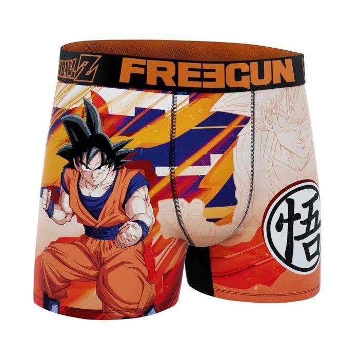 Freegun - Men's Microfiber Boxer Shorts Dragon Ball Z 'San Goku' - XXL - Orange