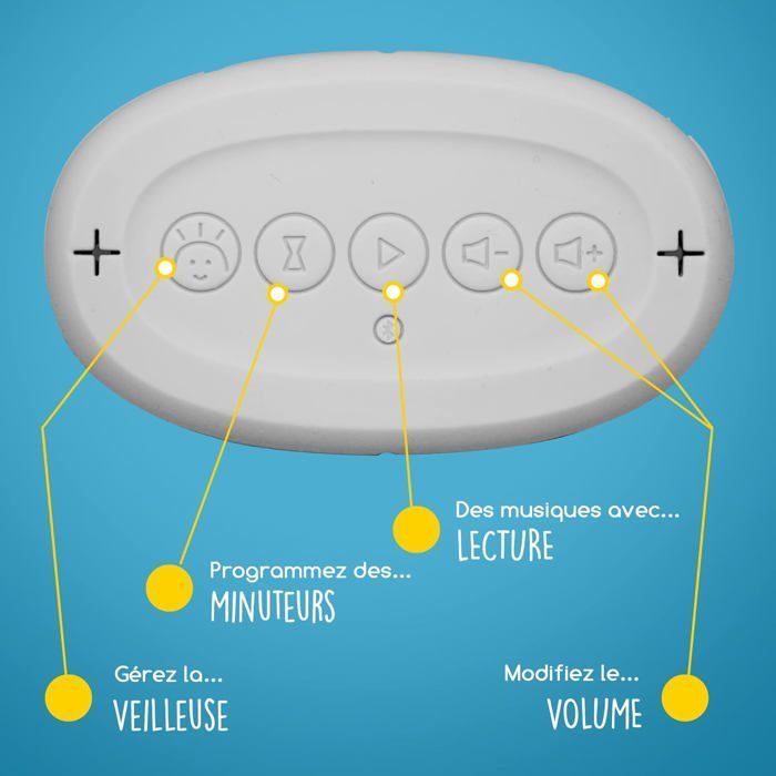 Réveil enfant éducatif REMI - Babyphone - Veilleuse & Berceuse - Suivi du Sommeil - Rouge