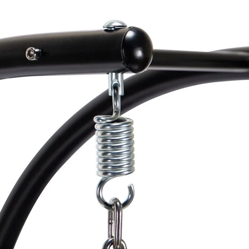 Gartenschaukelstuhl aus Korbgeflecht (Modelljahr 2024) mit Gestell und Regenschutz